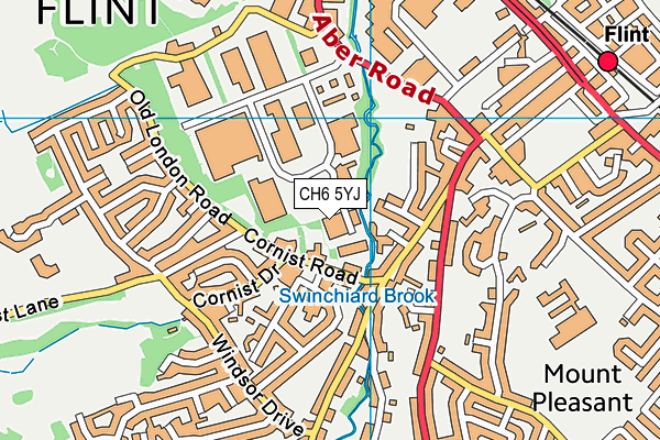CH6 5YJ map - OS VectorMap District (Ordnance Survey)