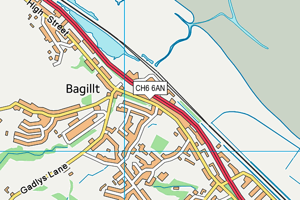 CH6 6AN map - OS VectorMap District (Ordnance Survey)