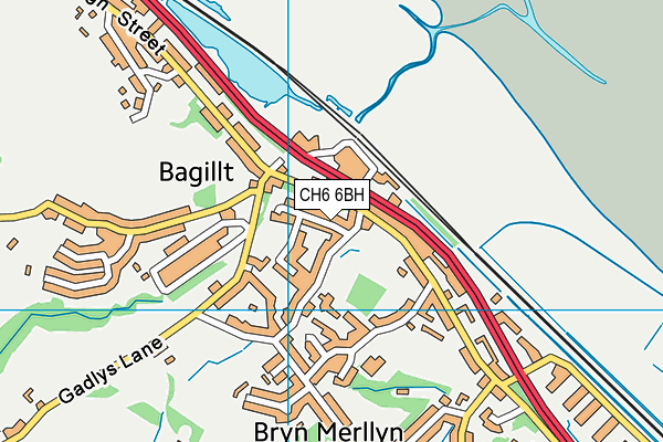 CH6 6BH map - OS VectorMap District (Ordnance Survey)