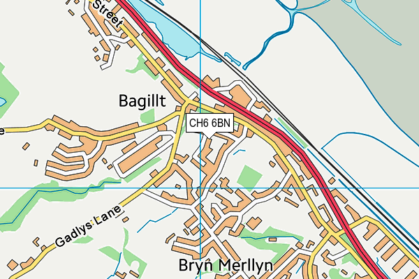 CH6 6BN map - OS VectorMap District (Ordnance Survey)