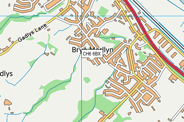 CH6 6BX map - OS VectorMap District (Ordnance Survey)