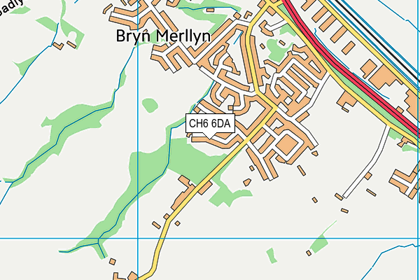 CH6 6DA map - OS VectorMap District (Ordnance Survey)