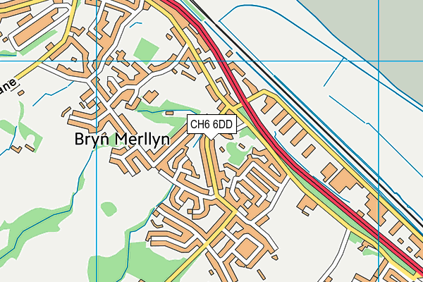 CH6 6DD map - OS VectorMap District (Ordnance Survey)