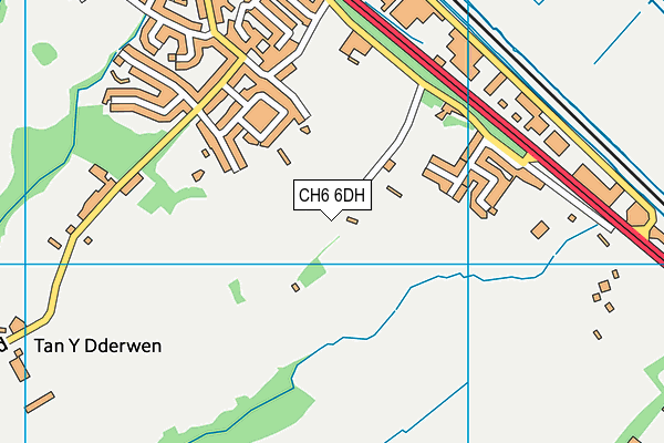 CH6 6DH map - OS VectorMap District (Ordnance Survey)