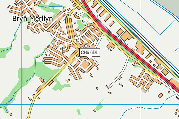 CH6 6DL map - OS VectorMap District (Ordnance Survey)