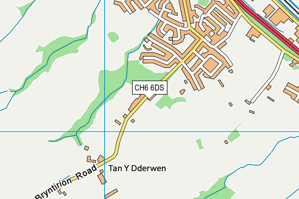 CH6 6DS map - OS VectorMap District (Ordnance Survey)