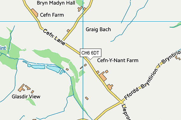 CH6 6DT map - OS VectorMap District (Ordnance Survey)