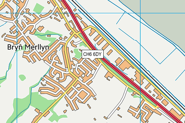 CH6 6DY map - OS VectorMap District (Ordnance Survey)