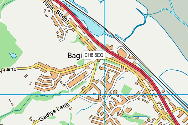 CH6 6EQ map - OS VectorMap District (Ordnance Survey)