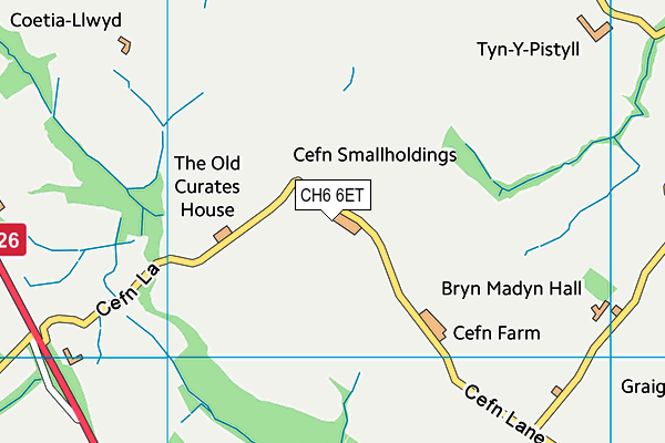 CH6 6ET map - OS VectorMap District (Ordnance Survey)