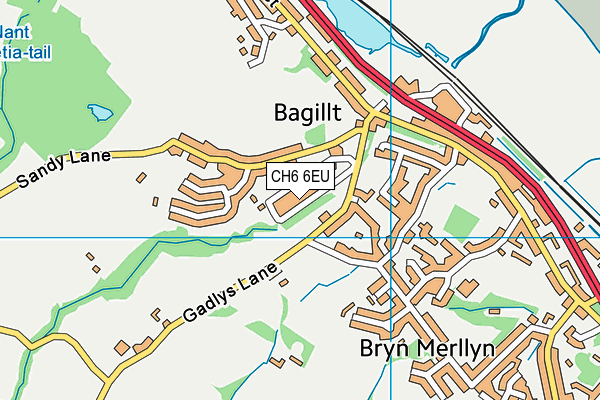 CH6 6EU map - OS VectorMap District (Ordnance Survey)