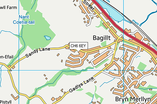 CH6 6EY map - OS VectorMap District (Ordnance Survey)