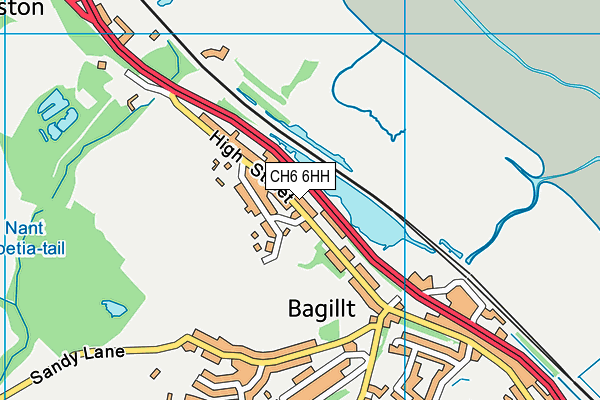 CH6 6HH map - OS VectorMap District (Ordnance Survey)