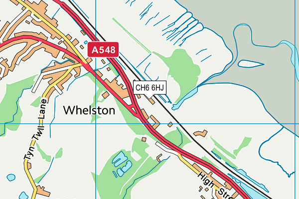 CH6 6HJ map - OS VectorMap District (Ordnance Survey)