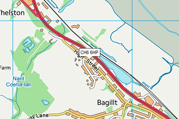 CH6 6HP map - OS VectorMap District (Ordnance Survey)