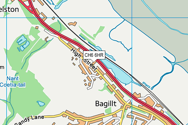 CH6 6HR map - OS VectorMap District (Ordnance Survey)