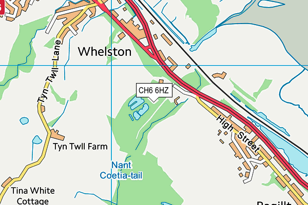 CH6 6HZ map - OS VectorMap District (Ordnance Survey)