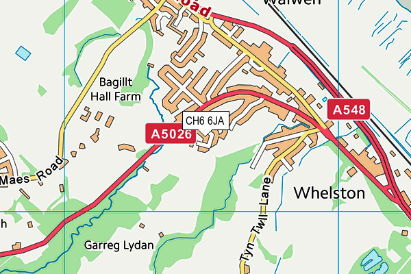 CH6 6JA map - OS VectorMap District (Ordnance Survey)