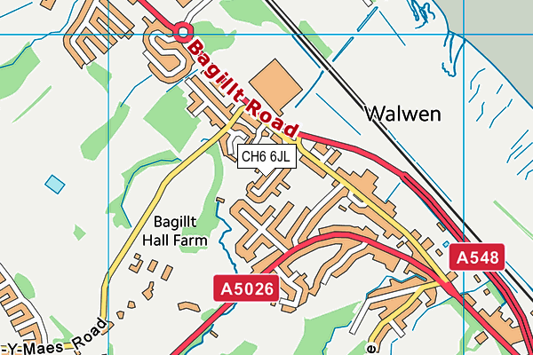 CH6 6JL map - OS VectorMap District (Ordnance Survey)