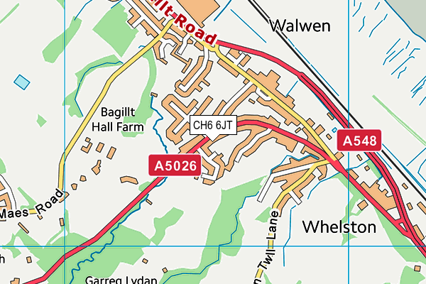 CH6 6JT map - OS VectorMap District (Ordnance Survey)