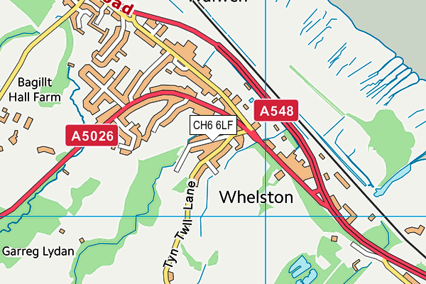 CH6 6LF map - OS VectorMap District (Ordnance Survey)