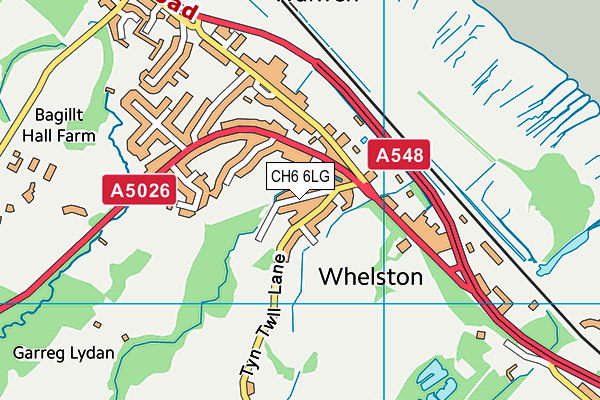 CH6 6LG map - OS VectorMap District (Ordnance Survey)