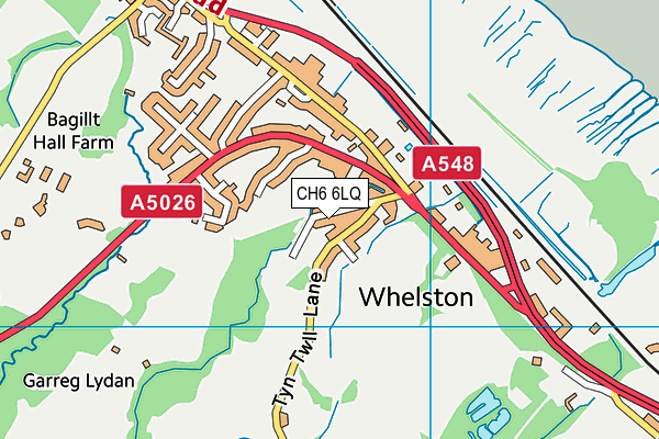 CH6 6LQ map - OS VectorMap District (Ordnance Survey)