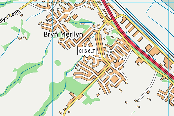 CH6 6LT map - OS VectorMap District (Ordnance Survey)