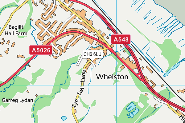 CH6 6LU map - OS VectorMap District (Ordnance Survey)