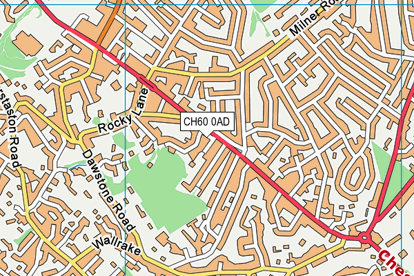 CH60 0AD map - OS VectorMap District (Ordnance Survey)