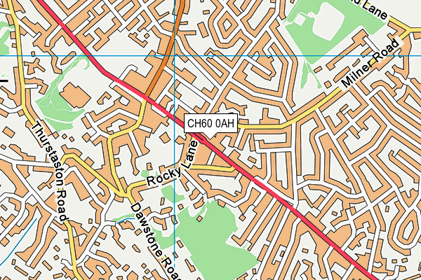 CH60 0AH map - OS VectorMap District (Ordnance Survey)