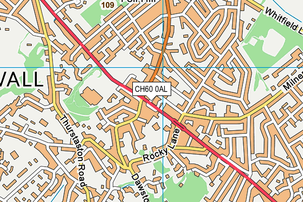 CH60 0AL map - OS VectorMap District (Ordnance Survey)