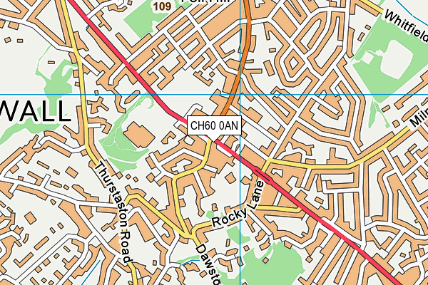 CH60 0AN map - OS VectorMap District (Ordnance Survey)