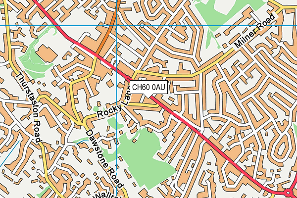 CH60 0AU map - OS VectorMap District (Ordnance Survey)