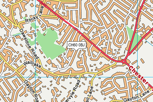 CH60 0BJ map - OS VectorMap District (Ordnance Survey)