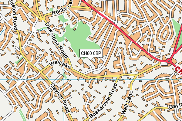 CH60 0BP map - OS VectorMap District (Ordnance Survey)