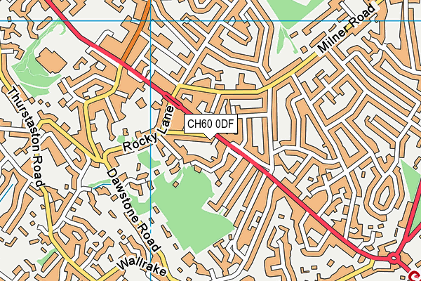 CH60 0DF map - OS VectorMap District (Ordnance Survey)