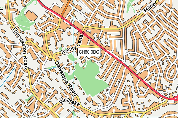 CH60 0DG map - OS VectorMap District (Ordnance Survey)