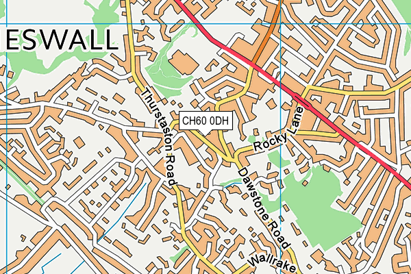 CH60 0DH map - OS VectorMap District (Ordnance Survey)