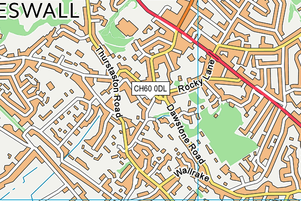 CH60 0DL map - OS VectorMap District (Ordnance Survey)