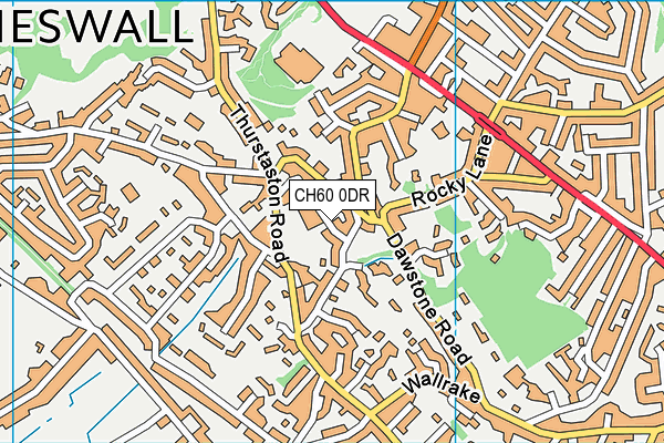 CH60 0DR map - OS VectorMap District (Ordnance Survey)