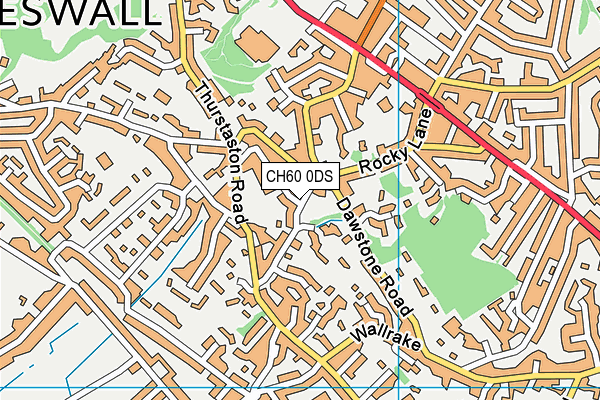 CH60 0DS map - OS VectorMap District (Ordnance Survey)