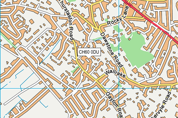 CH60 0DU map - OS VectorMap District (Ordnance Survey)