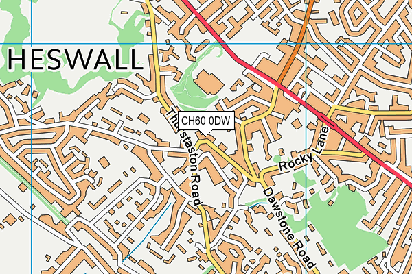 CH60 0DW map - OS VectorMap District (Ordnance Survey)