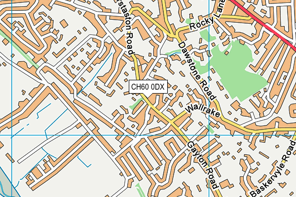 CH60 0DX map - OS VectorMap District (Ordnance Survey)