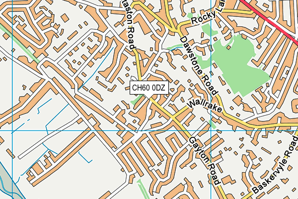 CH60 0DZ map - OS VectorMap District (Ordnance Survey)