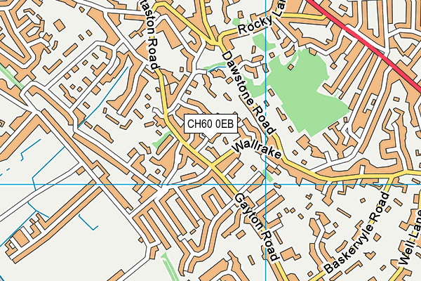 CH60 0EB map - OS VectorMap District (Ordnance Survey)