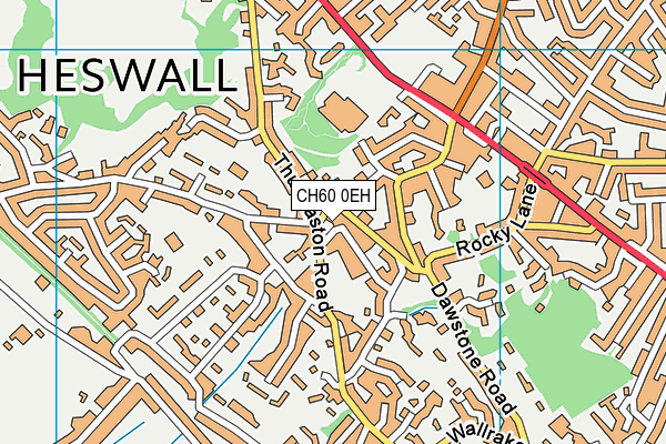 CH60 0EH map - OS VectorMap District (Ordnance Survey)