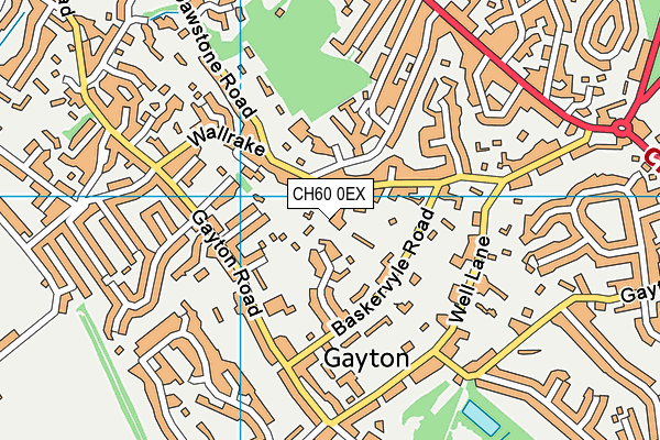 CH60 0EX map - OS VectorMap District (Ordnance Survey)