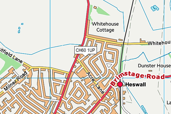 CH60 1UP map - OS VectorMap District (Ordnance Survey)